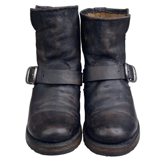 FRYE Women’s Veronica Short Distressed Moto Ankle Boot Size US 6 - Picture 7 of 11